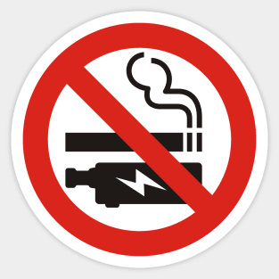 No Smoking or Vaping Sign Sticker